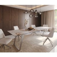 DELIFE Edge Esstisch Keramik Edelstahl