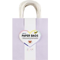 folia Papier-Tragetaschen PASTELL, Größe: M, farbig sortiert
