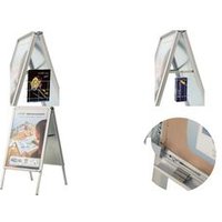 magnetoplan Topschild für Plakatständer SP A1, weiß