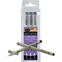 SAKURA Fineliner PIGMA MICRON, 3er Etui, schwarz – Bild 2