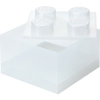 LEGO Aufbewahrungsstein STORAGE BRICK 4 GLITTER, transluzent