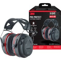 3M Pro-Protect Kapselgehörschutz 90545E, schwarz / rot – Bild 2
