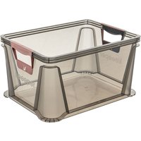 keeeper Aufbewahrungsbox, luis, 20 Liter, grau-transparent