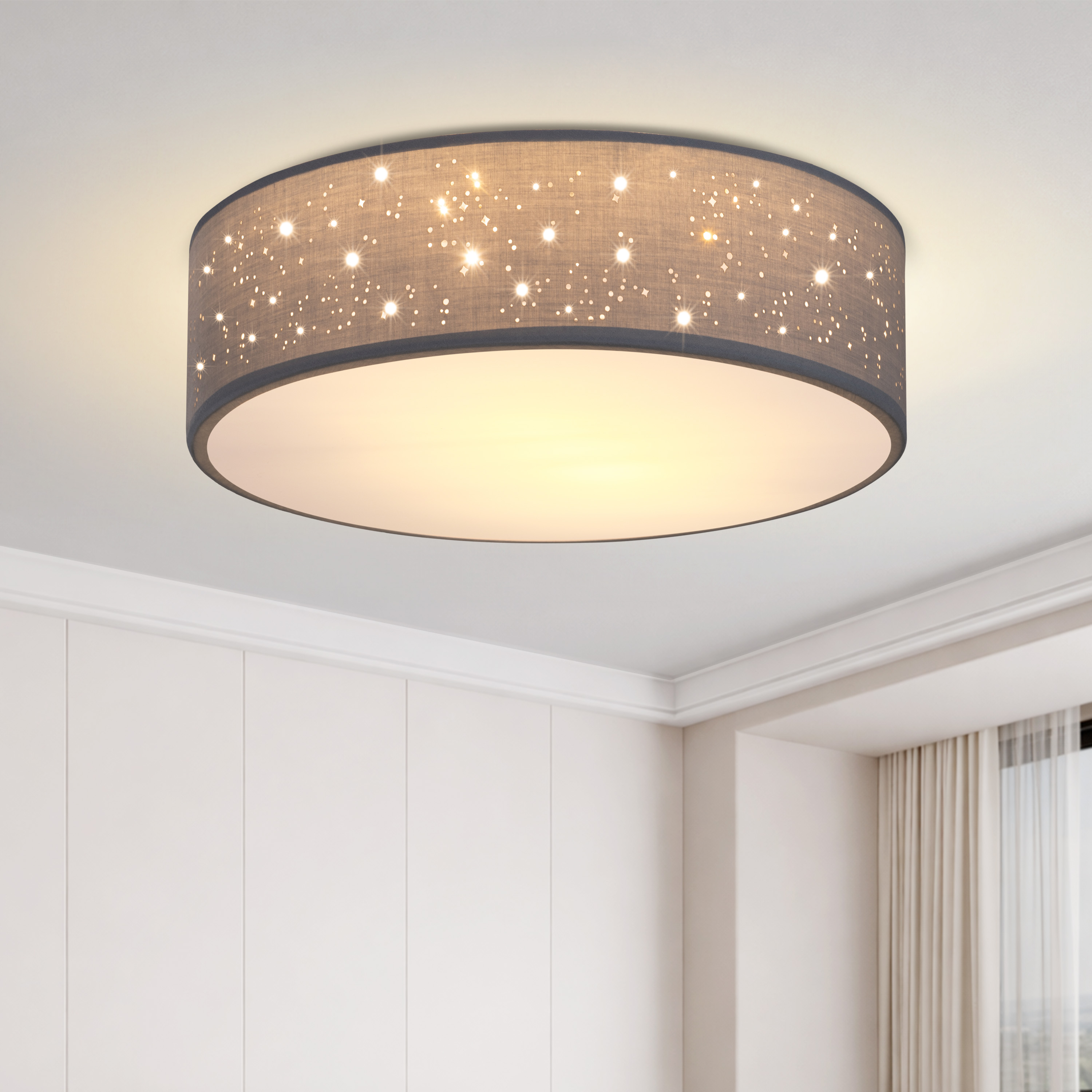 monzana 109409 Deckenlampe Grau Ø38cm – Bild 2