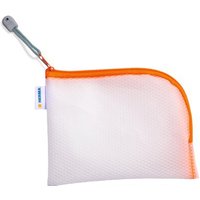 HERMA Reißverschlusstasche, Mesh Bags, DIN A6, orange