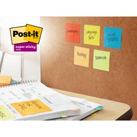 Post-it Haftnotizen super sticky notes, 76 x 76mm, ultragelb
