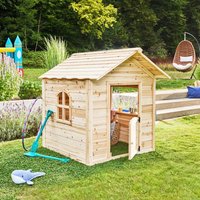 Spielhaus DER GROSSE PALAST - 106 x 111 cm Natur ohne Bank – Bild 2