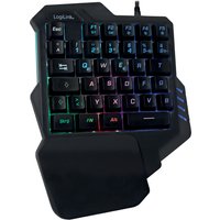 LogiLink Beleuchtete Einhand-Gaming Tastatur, schwarz – Bild 2