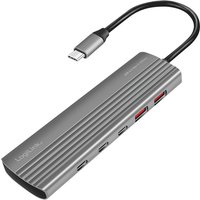 LogiLink USB 3.2 Ultra-Slim-Hub, 10-Port, 2x USB-A, 8x USB-C