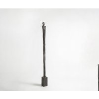 Figur Statera B12 x T12 x H163 cm Aluminium Basalt Handgemacht