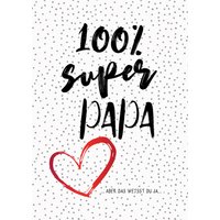 CACTUS Grußkarte, 100% Super Papa