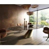 DELIFE Edge Emperador Esstisch Oval