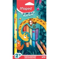 Maped Dreikant-Buntstift JUNGLE fever JUMBO, 12er Kartonetui
