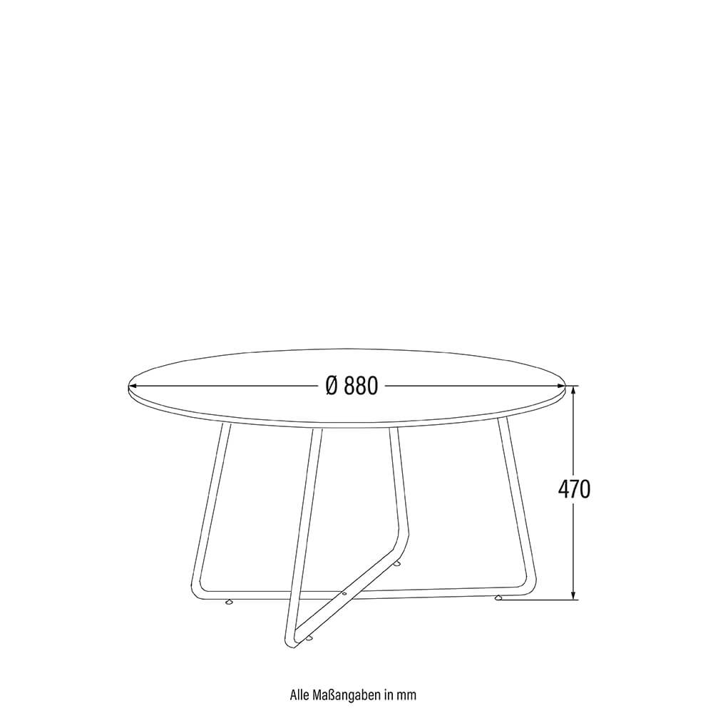 Home Deluxe 4058166273482 Couchtisch Rund – Bild 6
