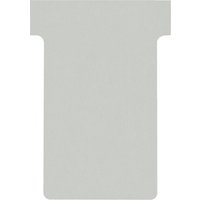 nobo T-Karten, Größe 2 / 60 mm, 170 g/qm, grau – Bild 2
