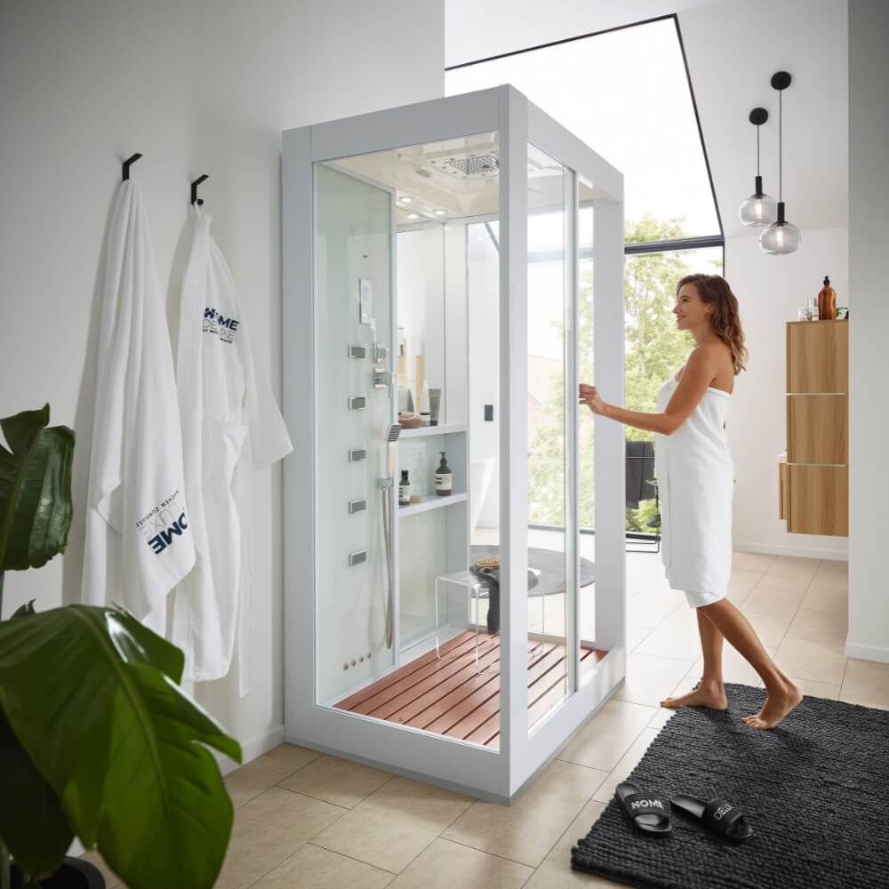 Home Deluxe 4260255472335 Dampfdusche Weiß – Bild 3