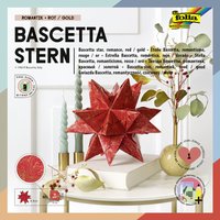 folia Faltblätter Bascetta-Stern, rot / bedruckt – Bild 2