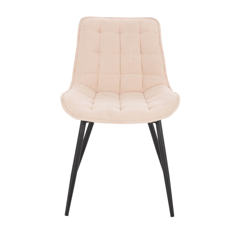 Polsterstuhl Esszimmer Cord IKALO 8er Set Creme – Bild 5