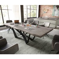 DELIFE Edge Esstisch Akazie Schwarz – Bild 2