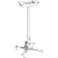 LogiLink Beamer-Deckenhalterung, Armlänge: 595-895 mm, weiß