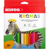 Kores Dreikant-Buntstifte, Kromas, 24er Karton-Etui – Bild 2