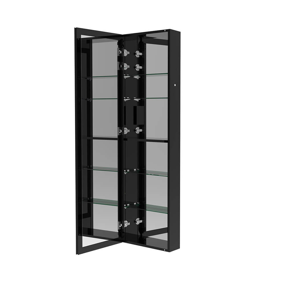 LED-Spiegelschrank OSMO Schwarz - 50 x 160 cm – Bild 5
