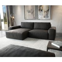DELIFE Lanzo XL Ecksofa Anthrazit