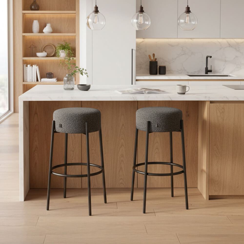 Home Deluxe 4058166435460 Barhocker Anthrazit – Bild 3