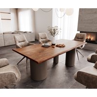 DELIFE Edge Esstisch Akazie Braun – Bild 2