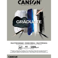 CANSON Studienblock GRADUATE MIXED MEDIA, grau, DIN A4 – Bild 2