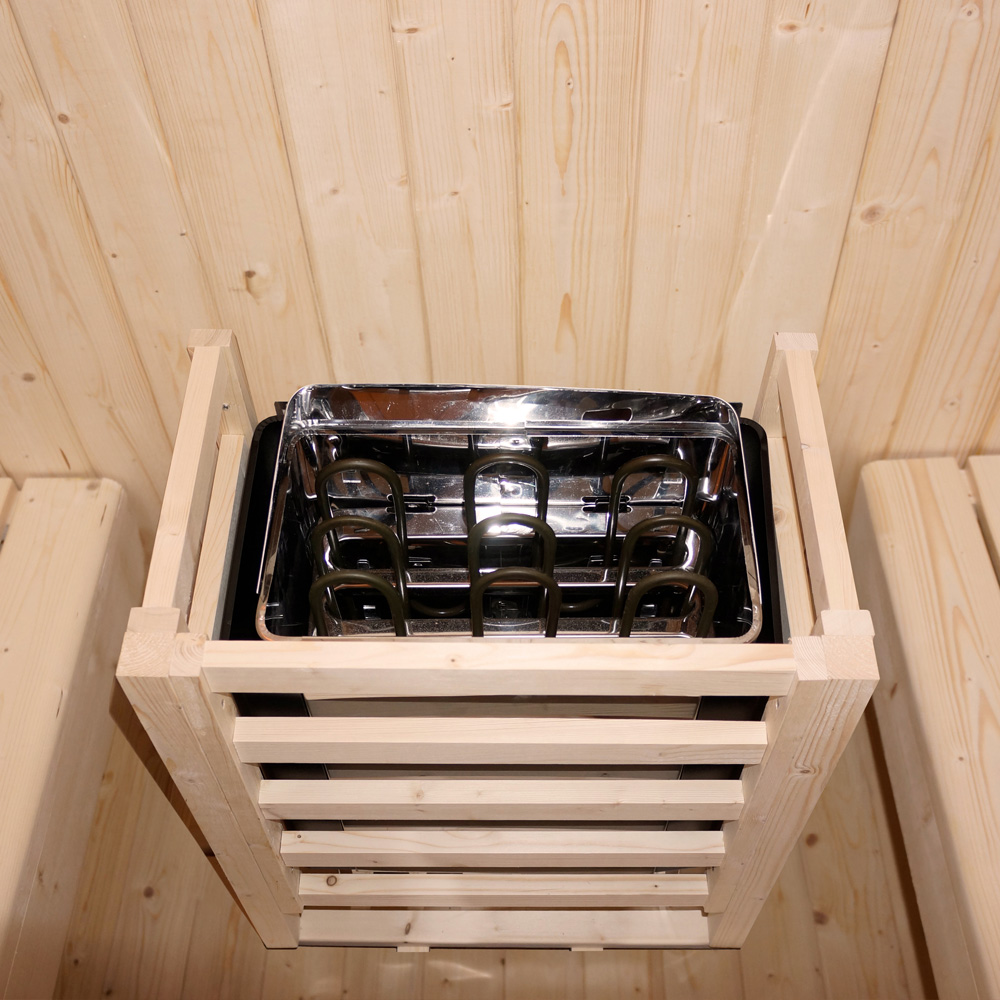Outdoor Sauna CUBE XL - 194 x 220 cm für 6 Personen – Bild 6