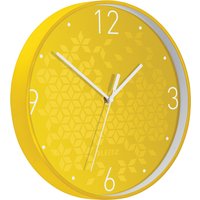LEITZ Wanduhr WOW, Quarzwerk, gelb – Bild 2