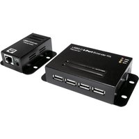 LogiLink USB 2.0 Extender Set, mit 4-Port USB Hub, PoE – Bild 2