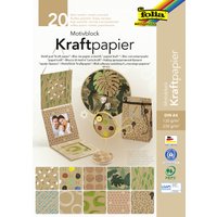 folia Motivblock, Kraftpapier II, DIN A4, 20 Blatt – Bild 2