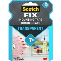 3M Scotch-Fix Transparentes Montageklebeband, 19 mm x 5 m – Bild 2