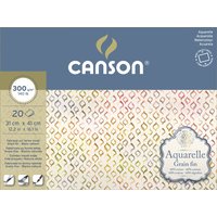 CANSON Aquarellblock Aquarelle, fein, 310 x 410 mm – Bild 2