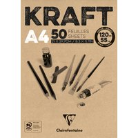 Clairefontaine Zeichenpapierblock, KRAFT, DIN A4, 120 g/qm – Bild 2