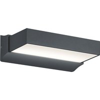 LED Außenwandleuchte Cuando grau 23x13cm 7cm Aluminium