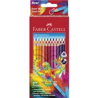 FABER-CASTELL Dreikant-Buntstifte, 24er Etui