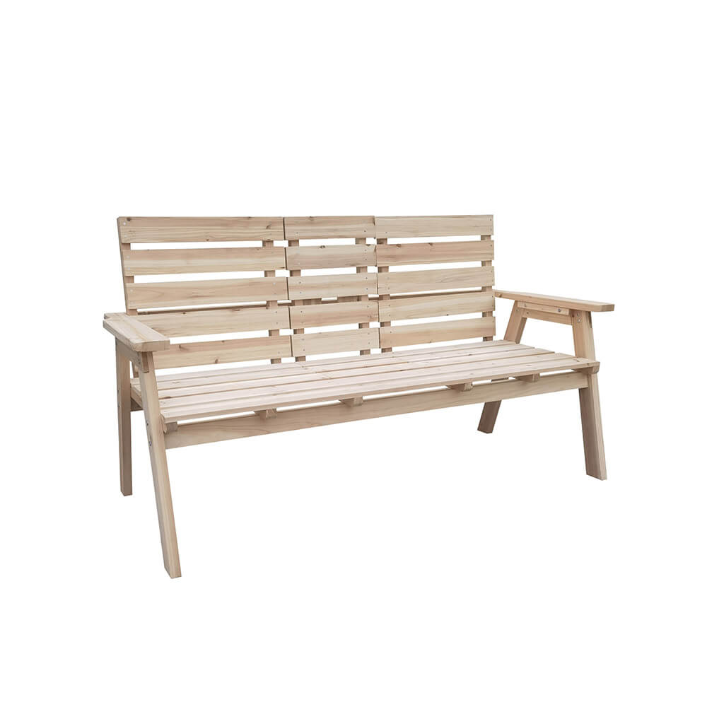 Gartenbank REYA 2-Sitzer aus Holz – Bild 3
