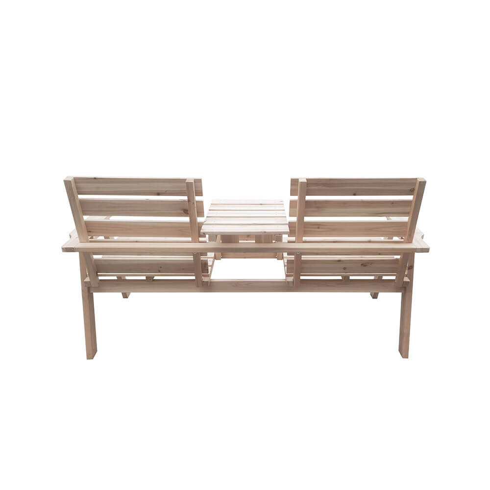 Gartenbank REYA 2-Sitzer aus Holz – Bild 5