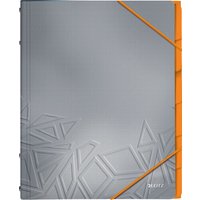 LEITZ Ordnungsmappe Urban Chic, DIN A4, PP, 6 Fächer, grau – Bild 2