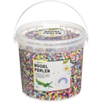 folia Bügelperlen, farbig sortiert, 30.000 Stück, Eimer
