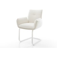 Freischwinger Nela-Flex Bouclé Soft Beige Freischwinger flach Weiß