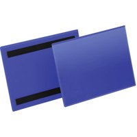 DURABLE Kennzeichnungstasche, magnetisch, DIN A4 quer, blau