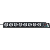 brennenstuhl Steckdosenleiste, Super-Solid, 8-fach, schwarz