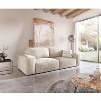 DELIFE Lanzo Big-Sofa Cord Beige