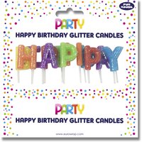 Clairefontaine Kuchenkerzen-Set, Happy Birthday, farbig