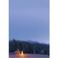 sigel Weihnachts-Motiv-Papier, Christmas Chapel, A4