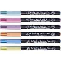 SAKURA Pinselstift Koi Colouring Brush Pen, Earth, 6er Set